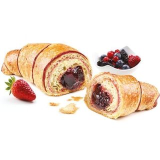 Cornetto farcito alla marmellata ai frutti di bosco