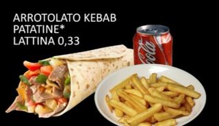 Menù 2 arrotolato kebab 