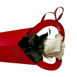 Trandafir alb ambalat