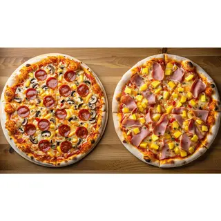 2 Large Real Deal Pizzas