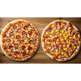 2 Large Real Deal Pizzas