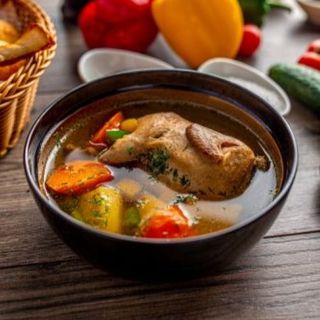 Суп из перепелки с овощами