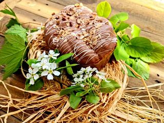 Бутиков козунак с глазура от шоколад по избор (700г)