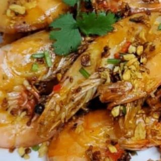 Gamberi al pepe e sale