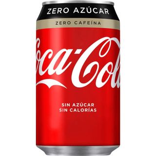 Coca-Cola Zero Azúcar Zero Cafeína lata 330ml.