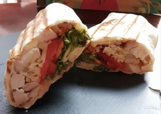 Grilled chicken wrap