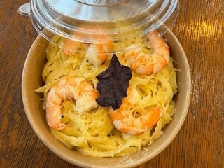 Паста з креветками у вершковому соусі, та пармезаном (350g)