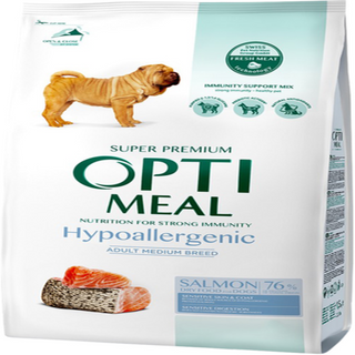 OptiMeal для середніх та великих порід, гіпоалергенний з лососем 4 кг