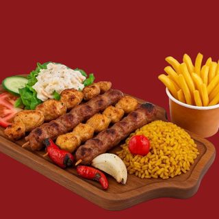 Grillade Mixte une Personne + Frites