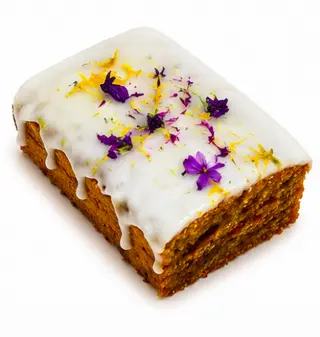 Rebanada De Cake De Zanahoria