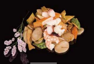 36 Gnocchi di riso con frutti di mare