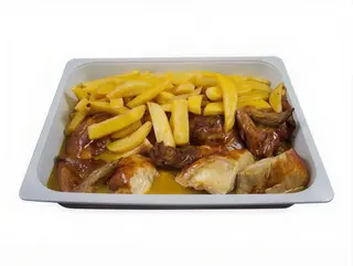 1/2 Pollo Asado Con Patatas