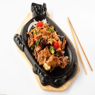 ternera con salsa de ostras