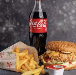 Комбо говяжий чизбургер