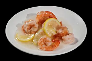 70 Gamberi con salsa al limone
