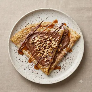 Crêpe Nutella Noix Amandes