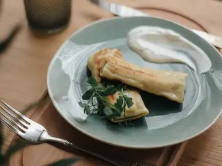 Млинці з куркою та грибами (200г)