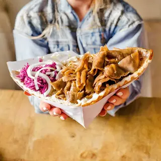 Mega kebab wołowy w chlebie