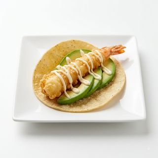 Taco De Langostino En Tempura