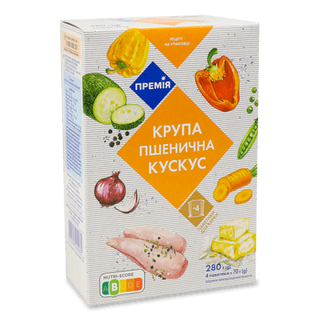 Крупа кускус «Премія» пшенична (4*70г)