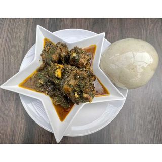 Afang Soup and Swalow
