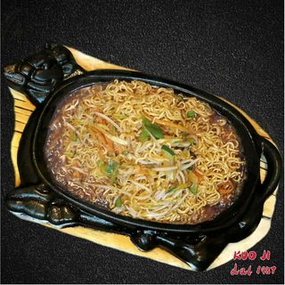 19b  -Noodles orientali ( Noodles istantanei) con verdure alla piastra