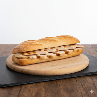 Bocadillo De Pollo Con Queso