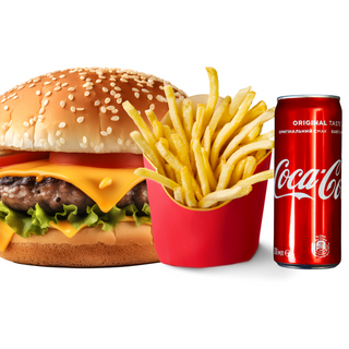 Cheese burger menu