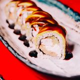 Зелений дракон з тигровою креветкою 