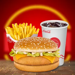 Chicken burger srednji meni