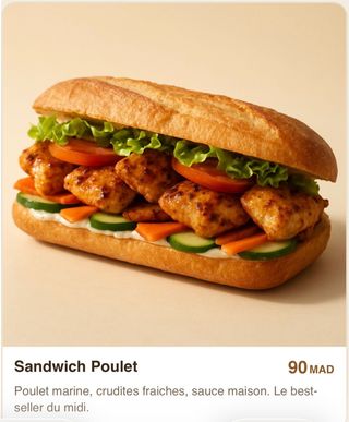 Sandwich Poulet