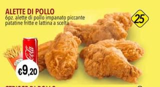 25. Menù alette di pollo