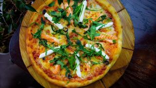 Пицца с семгой