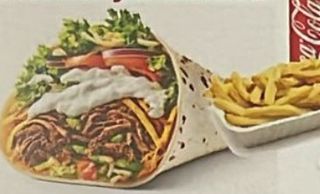 Menù pita turca 20 cm