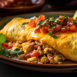 Фарширован омлет с три вида месо по Шанхайски (600г)