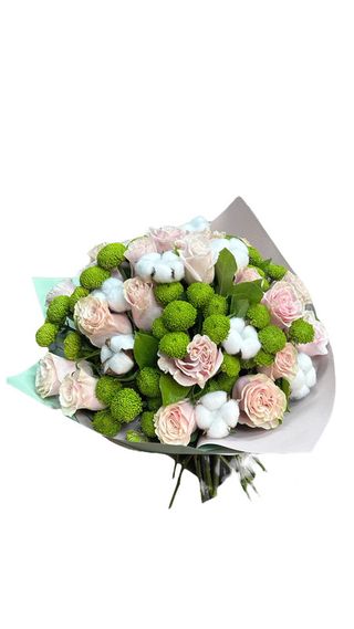 Bouquet onomastic- trandafiri si santinii