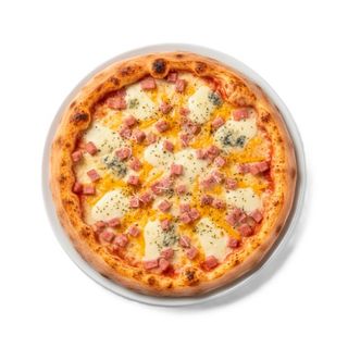 Pizza 4 Quesos + Jamón 25 Cm.