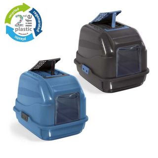 IMAC WC za mačke Easy Cat -2nd Life Plastic- Plavi/Crni, 50x40x40cm (KOD IM84096R)