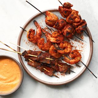 Calamari And Prawns Suya