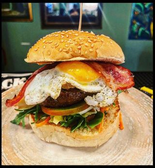 Egg burger