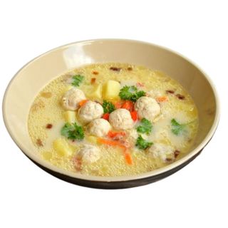 Суп сирний з фрикадельками (500г)
