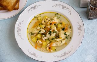 წვნიანი ცომის ნაჭრებით