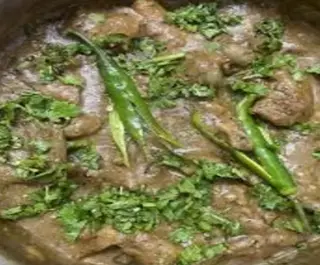 Mutton green karahi 1 kg