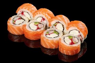 Рол Філадельфія з лососем та креветкою (8шт/260г)