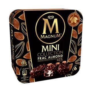 Helado Mini Bombón Nata Chocolate y Almendras Magnum 6 Uds.