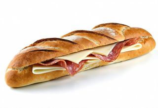 Panino salame e formaggio