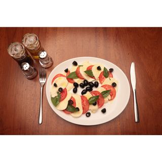 Mozzarella Caprese with olives