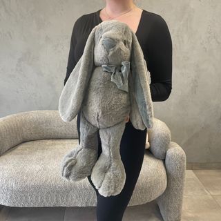 М'якенький зайчик сірого кольору (50см)