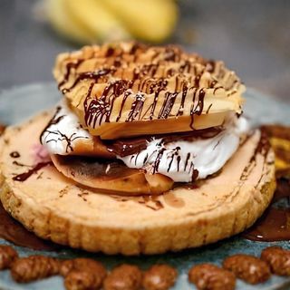 Waffle Nutella, Baileys e panna