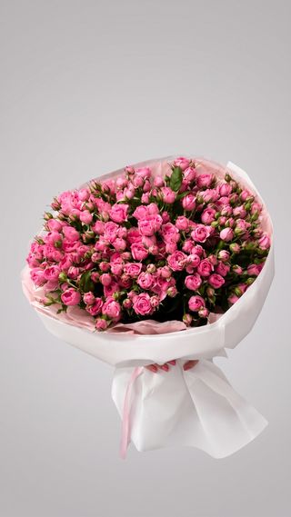 Букет из кустовых роз M (35шт)
